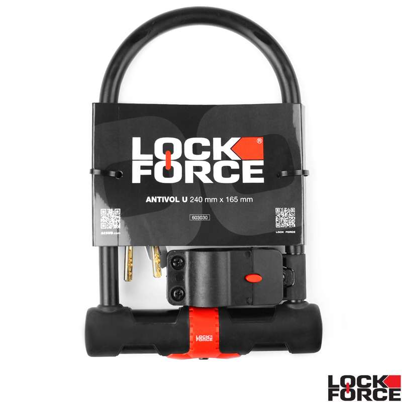 LockForce beugelslot Hercules met houder 240x165mm - nr. 1