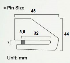 Remschijf slot 5,5 mm - Afbeelding 3