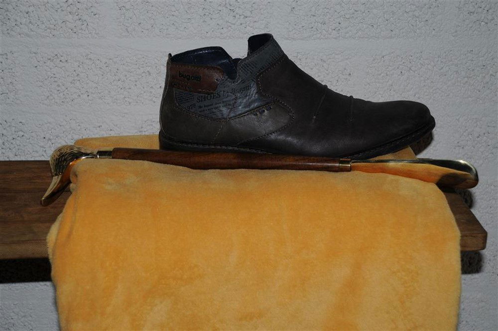 Mooie messing-hardhouten schoenlepel met eendenhoofd - Afbeelding 4