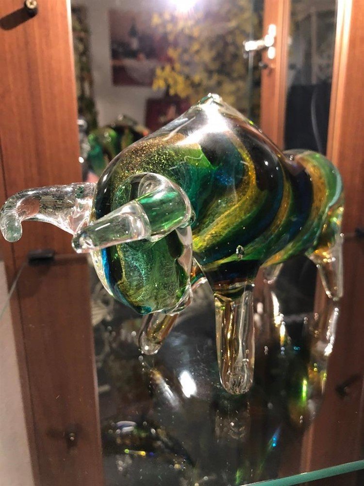 Mooie stier van vol glas, echt prachtig!! - nr. 1