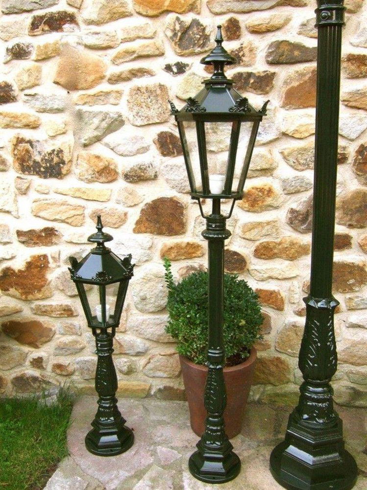 Buitenlamp, Alu gegoten , donkergroen , 140cm - Afbeelding 3