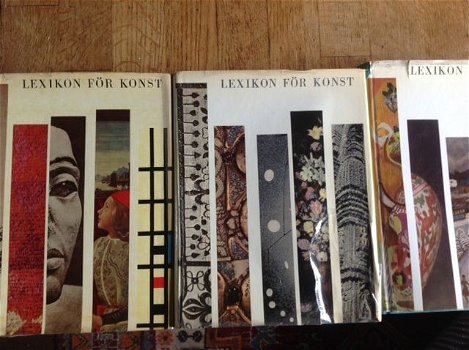 Lexikon för konst, 3 vol.- Zweeds - 1