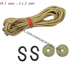 = Comtoise touw + haken en muntringen =27569