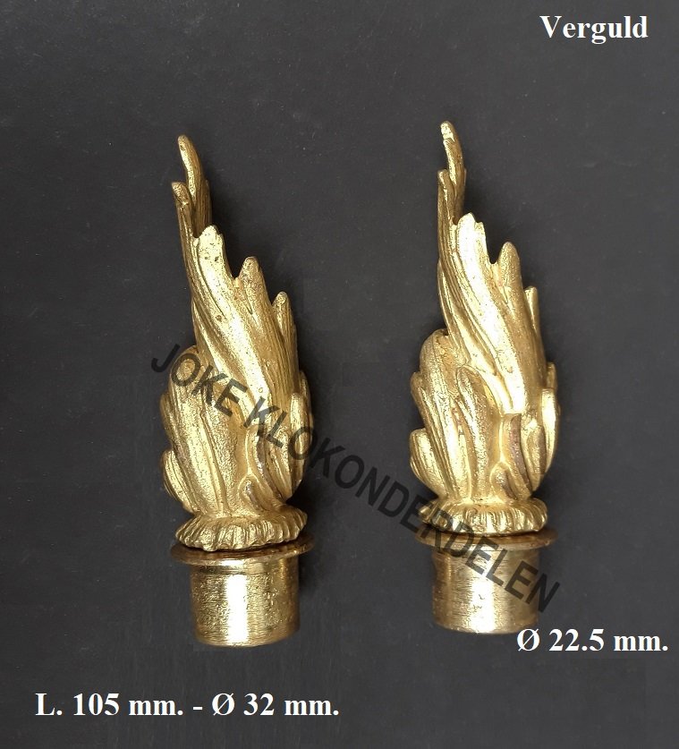 = 2 Kaarsendovers = verguld =44025 - nr. 1