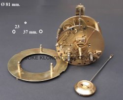 = Frans pendule uurwerk =44022