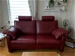 rode 2,5 zits leren bank longlife leather in NIEUWSTAAT - 0 - Thumbnail