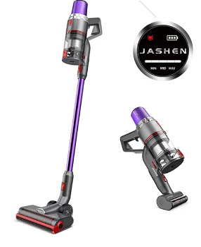 JASHEN V16 Cordless Vacuum Cleaner, 350W Strong Suction Stick Vacuum - 0