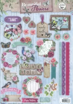 Beautiful Flowers A4 Stans-/Uitdrukvel EASYBF526
