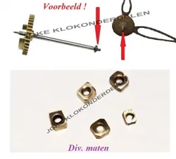 5 Comtoise wijzer moertjes =