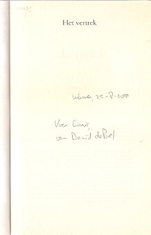 Gesigneerd: David de Poel – Het vertrek - 1