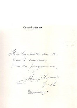 Gesigneerd: Sonja Barend / Ellen Blazer – Gezond weer op - Afbeelding 2