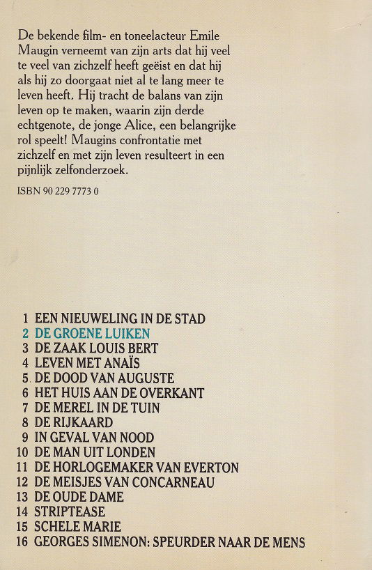 DE GROENE LUIKEN - Georges Simenon - Afbeelding 2