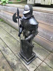 Prachtige ridder, geheel metaal-aluminium, zeer fraai - Afbeelding 3