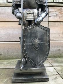 Prachtige ridder, geheel metaal-aluminium, zeer fraai - Afbeelding 5