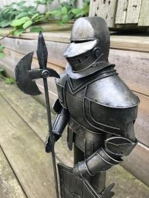 Prachtige ridder, geheel metaal-aluminium, zeer fraai - Afbeelding 7