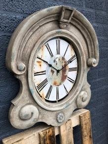 Prachtige fors uurwerk-klok-ossenoog model.-schouw klok - nr. 1