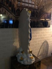 Prachtig fors Maria beeld met engelen polystone vol in kleur - Afbeelding 8