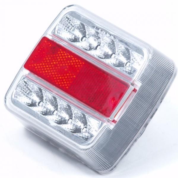 achterlicht 4 functie 100x100 mm led 12v - nr. 1