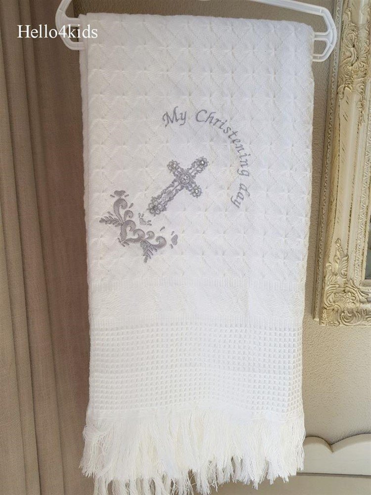 Bad handdoek orthodox doopkleed heilig kruis deken Goud - Afbeelding 3