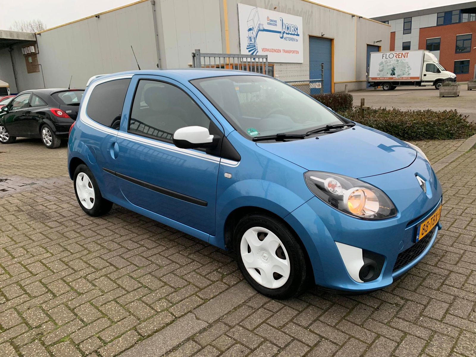 ✅Renault Twingo 1.2 16V 2012 Blauw,NAP,AIRCO, NIEUWE APK! - Afbeelding 2