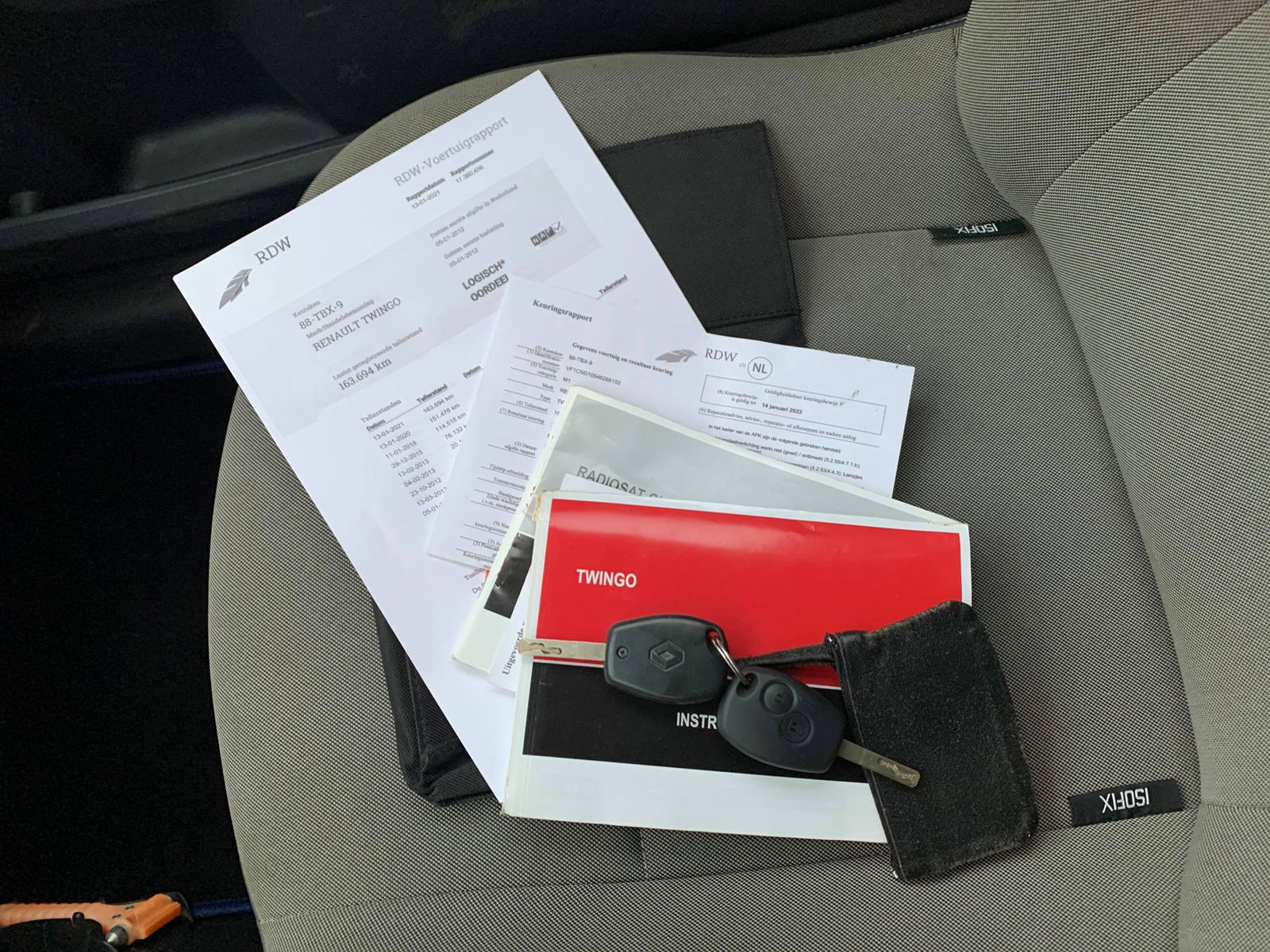✅Renault Twingo 1.2 16V 2012 Blauw,NAP,AIRCO, NIEUWE APK! - Afbeelding 7