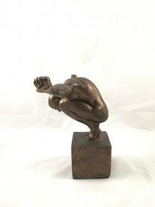 Mooi sculptuur / beeld - Olympian Man, atletische man - Afbeelding 7