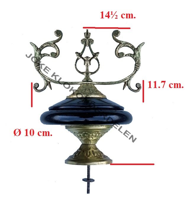 = Klokstel ornament = oud =44039 - Afbeelding 2