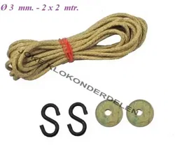 = Comtoise touw + haken en muntringen =27569