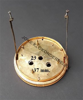 Pendule deur / wijzerplaat = geslepen glas=44044 - 2