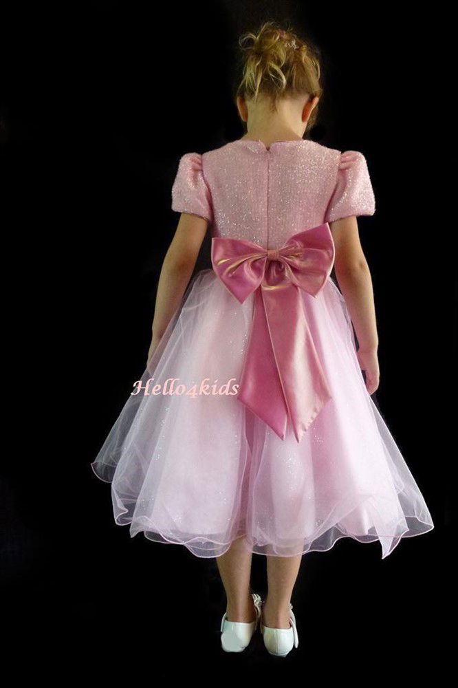 NIEUW roze bruidsmeisjes jurk verjaardags jurkje Rowena - Afbeelding 2