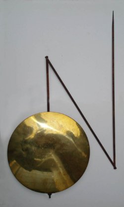 Solide vouwslinger voor comtoise, gebr., lens ca. 16,8 cm.