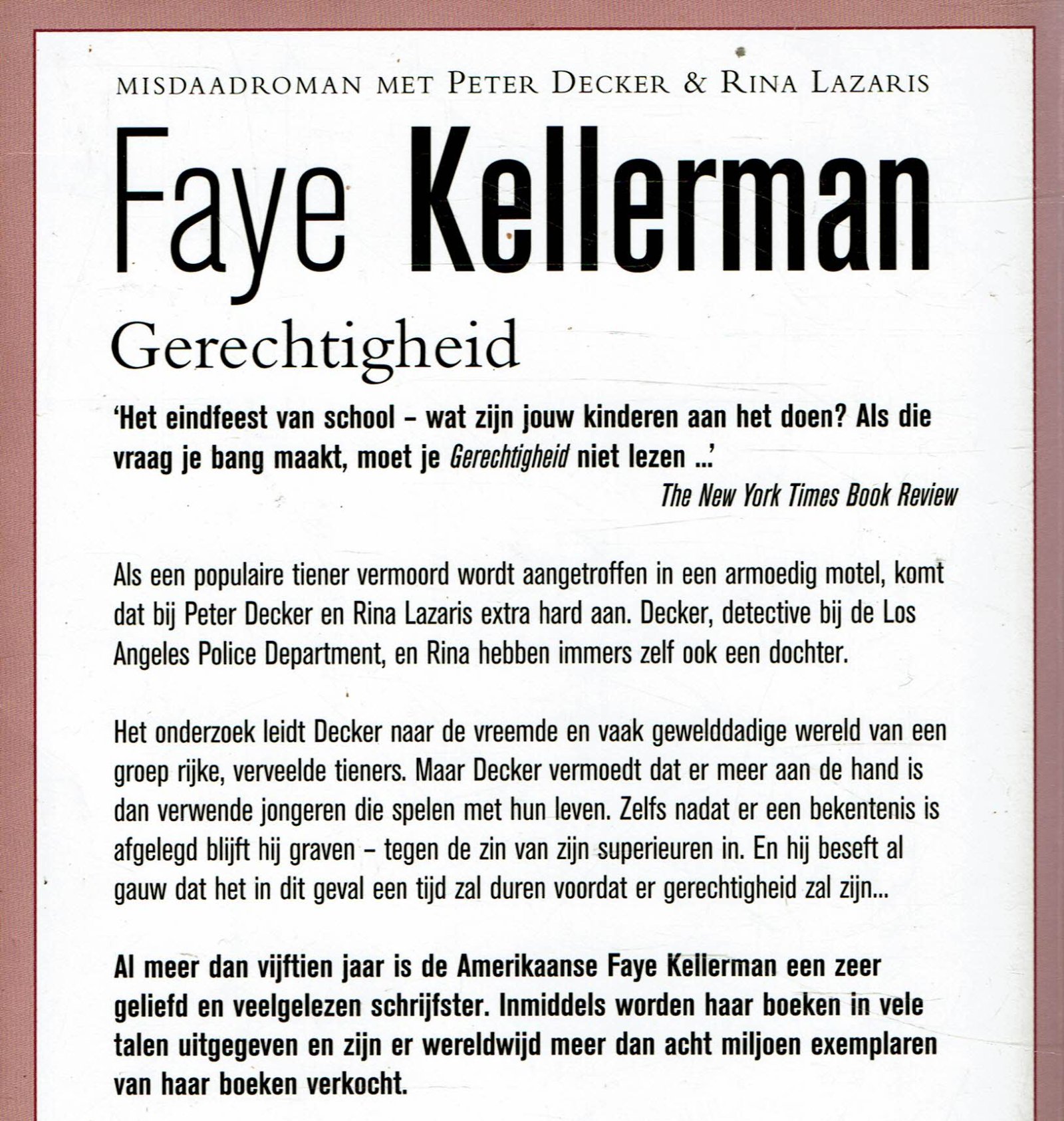 Faye Kellerman = Gerechtigheid - Afbeelding 2