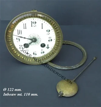 Pendule uurwerk = G. Becker = anno 1893 =39511 - 0