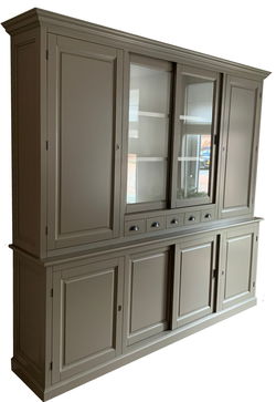 Buffetkast taupe - wit Gieten 240 x 50/40 x 230cm