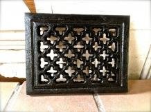 1 hete lucht grille open haard, rechthoekig, gietijzer zwart - Afbeelding 2