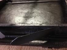 1 hete lucht grille open haard, rechthoekig, gietijzer zwart - Afbeelding 5