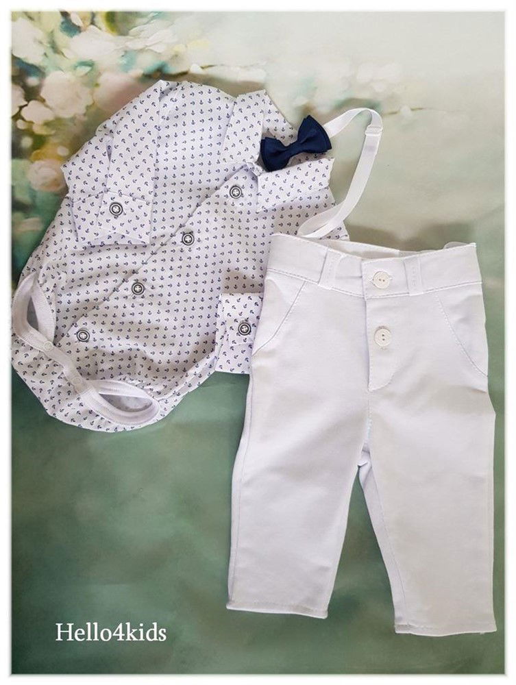 new smash cake doopsetje baby doop bruidsjonker setje anker - Afbeelding 3