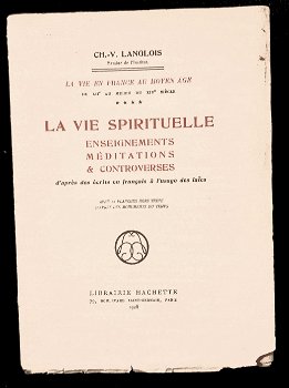 La Vie Spirituelle 1928 Langlois - Religie - 1