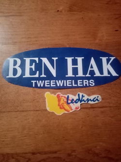 Sticker Leovinci geel NIEUW ORIGINEEL