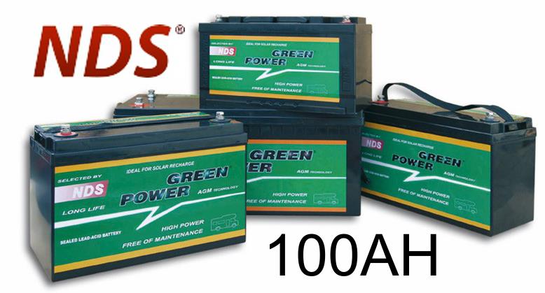 NDS GP 100B Service Accu AGM 12V 100Ah - nr. 1