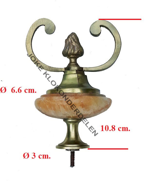= Klokstel ornament = oud =44063 - Afbeelding 2