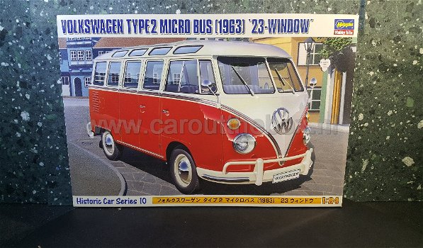 Volkswagen T2 23 WINDOW samba bus 1:24 Hasegawa - 0