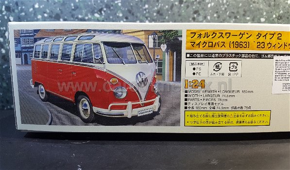 Volkswagen T2 23 WINDOW samba bus 1:24 Hasegawa - 1