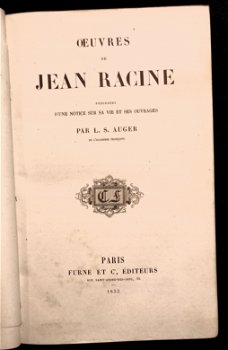 [Reliure Quinet] Oeuvres de Jean Racine 1853 met 12 platen - 2