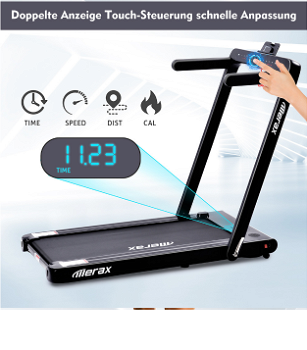 Merax 2.25 HP Electric Folding Treadmill 2-in-1 Running Machin - 5