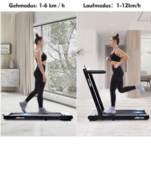 Merax 2.25 HP Electric Folding Treadmill 2-in-1 Running Machin - 7