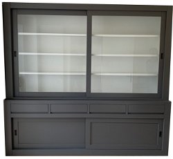 Buffetkast XL grijs Design soft close 260 x 240cm