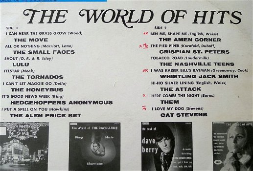 3 div. Compilatie LP's: The world of hits vol.1 / 2 / 3 - 3