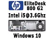 HP EliteDesk 800 G2 SFF Intel i5 @ 3.6Ghz 8GB 120GB SSD W10 - 1 - Thumbnail