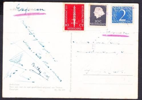 479- Nederland briefkaart Anthurium van voetschilder Thomas - 1